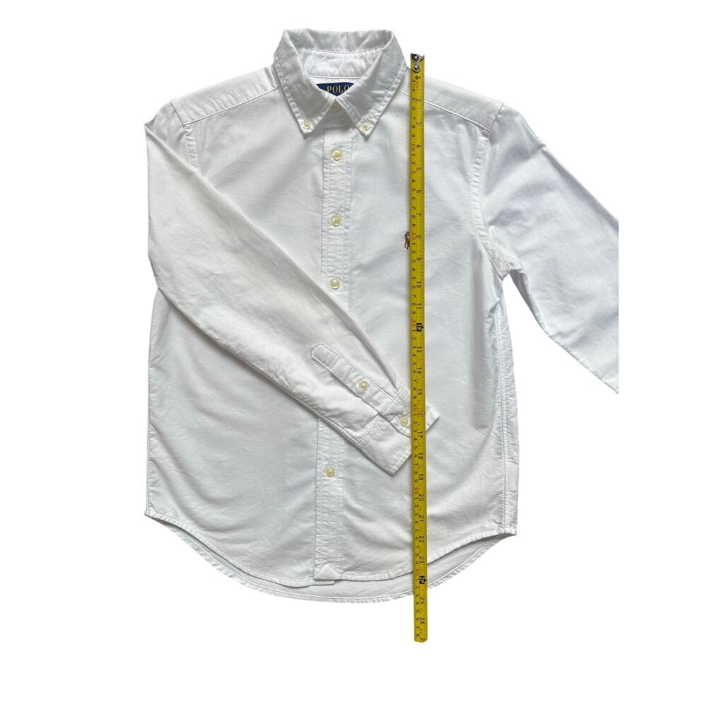 Polo Ralph Lauren Boys White Cotton Oxford Shirt, Size M (10-12) - Picture 9 of 11